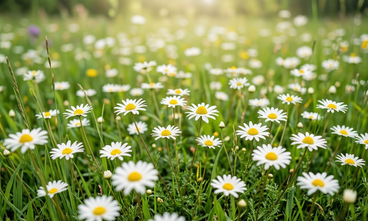 Целебными свойствам обладает ромашка