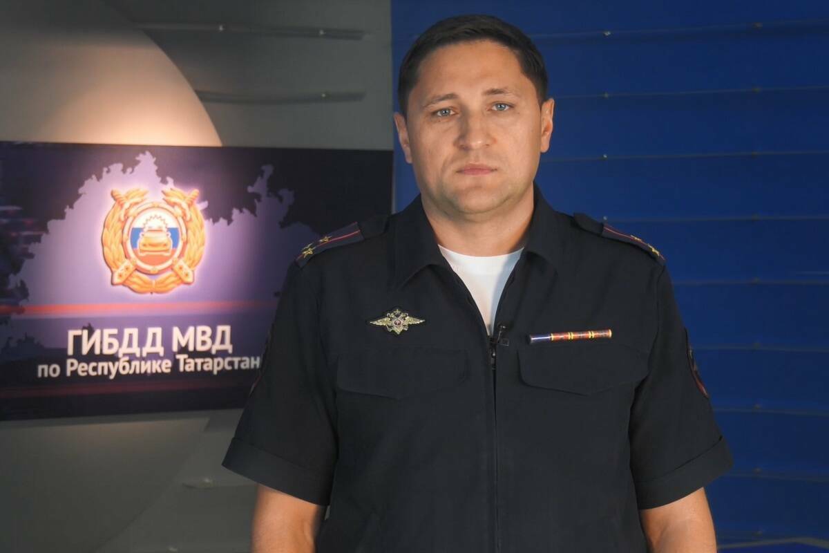 Врио начальника Управления Госавтоинспекции Татарстана Айрат Самигуллин. Фото-скриншот: © Госавтоинспекция Татарстана 
