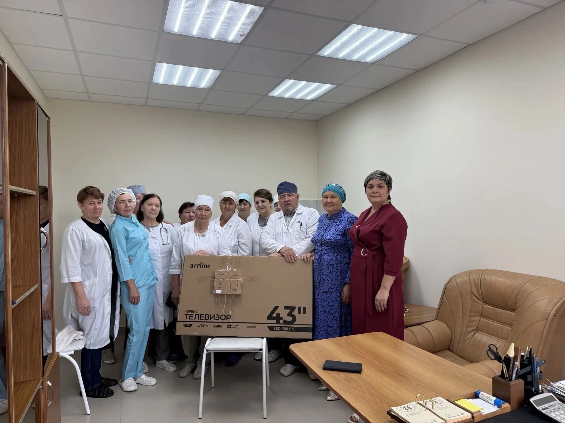 Коллектив Большетарханской участковой больницы. Фото: Тетюшская ЦРБ