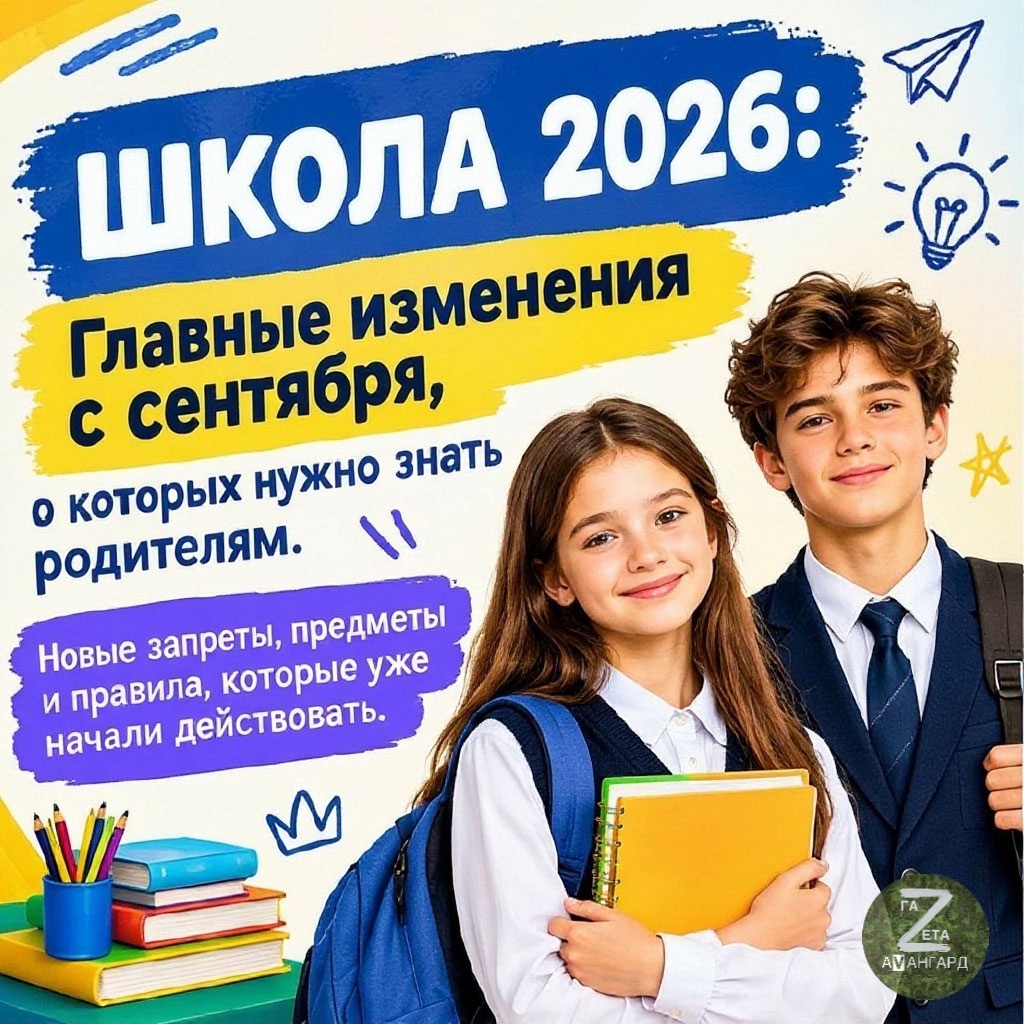 Главные изменения в школах с сентября. Фото сгенерировано с помощью ИИ