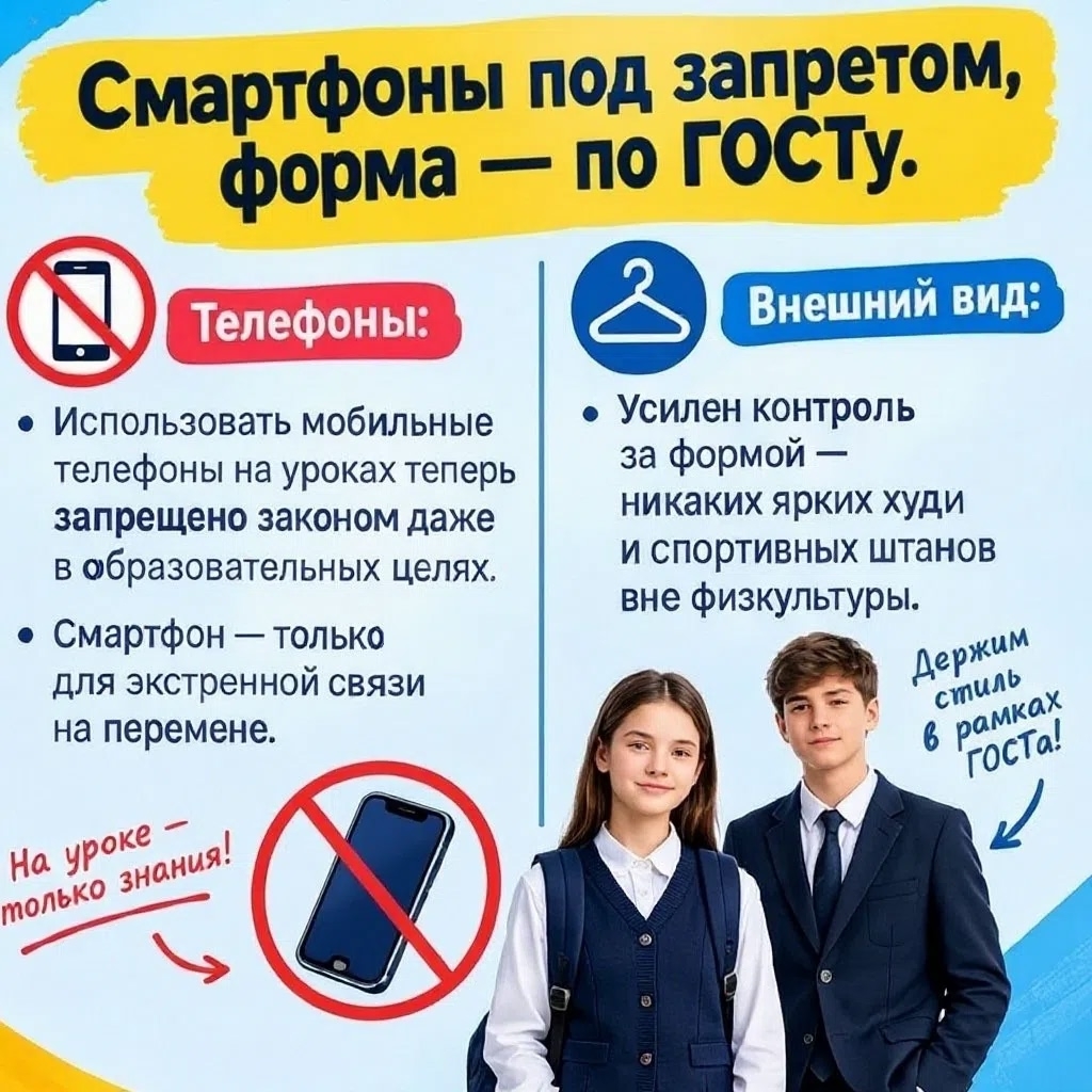 Главные изменения в школах с сентября. Фото сгенерировано с помощью ИИ
