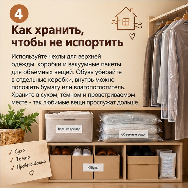 Готовим летние вещи к зиме. Фото сгенерировано с помощью ИИ