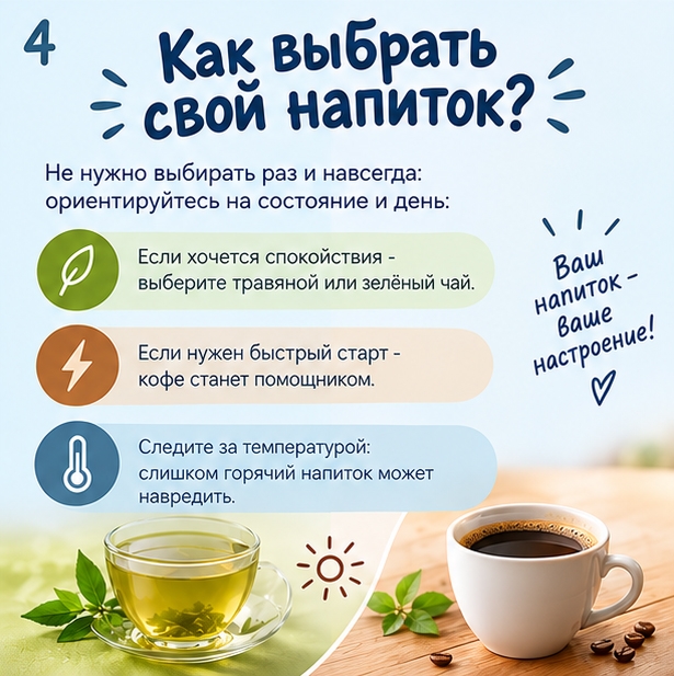 Чай или кофе. Фото сгенерировано с помощью ИИ