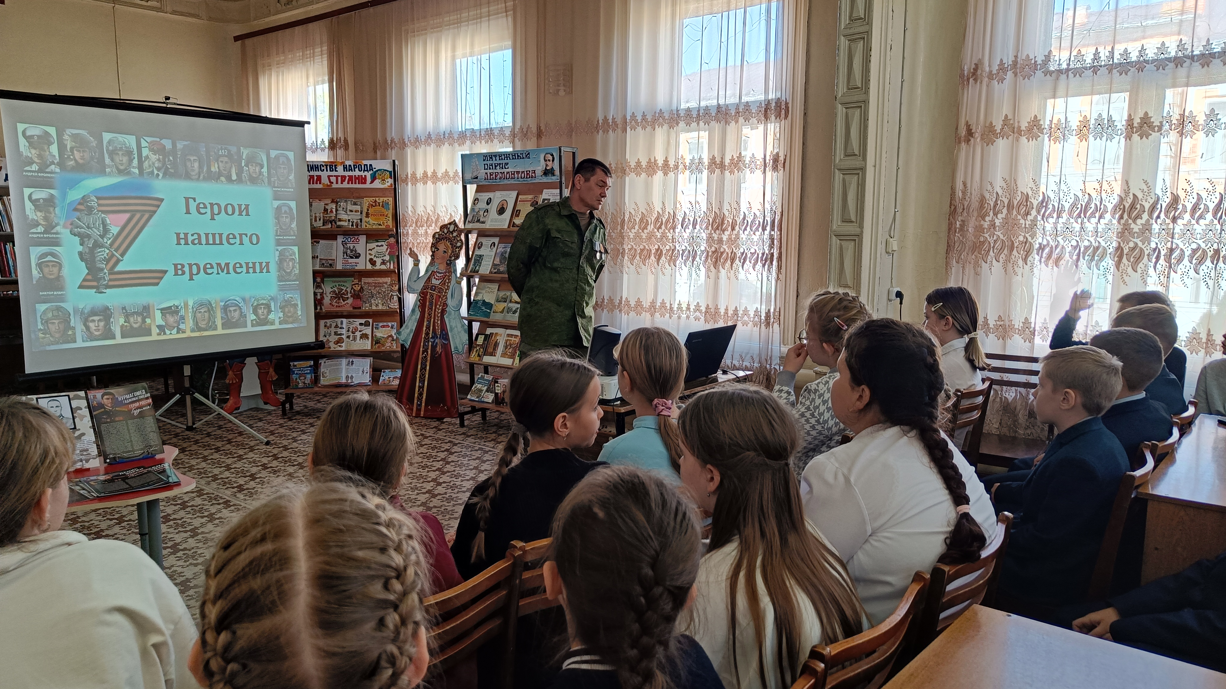 Встреча с участником СВО в Детской библиотеке Тетюш. Фото: tetushi.tatarstan.ru/