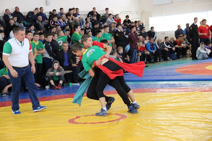 В Тетюшах проходит командное Первенство РТ по борьбе «Корэш» на Кубок Федерации