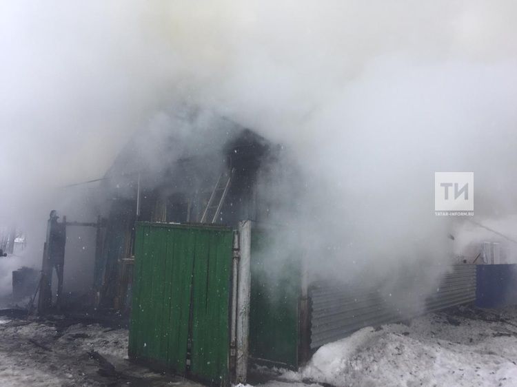 В Татарстане мать из пожара спасла двоих детей