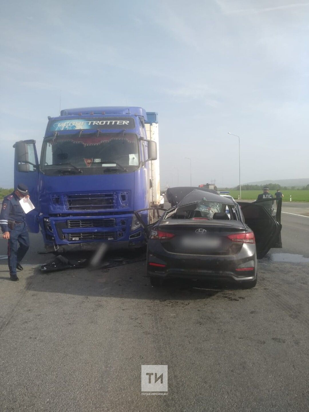 В Татарстане на трассе в ДТП погибла женщина