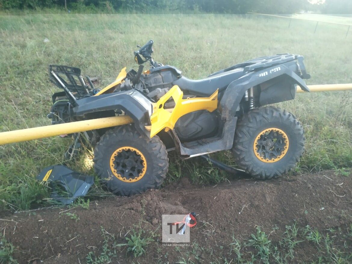 В Татарстане погиб водитель квадроцикла, влетев в металлическое ограждение