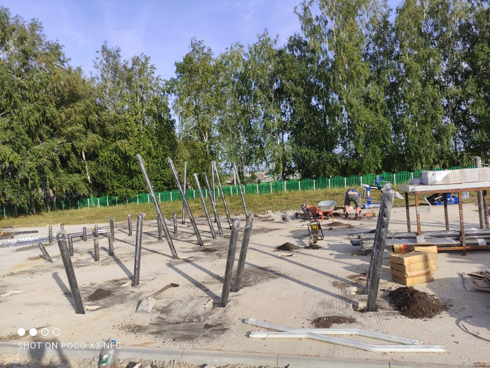 В селе Бакрчи продолжается строительство площадки для выполнения испытания комплекса ГТО