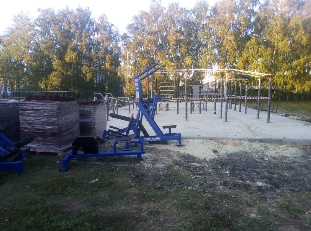 В селе Бакрчи продолжается строительство площадки для выполнения испытания комплекса ГТО
