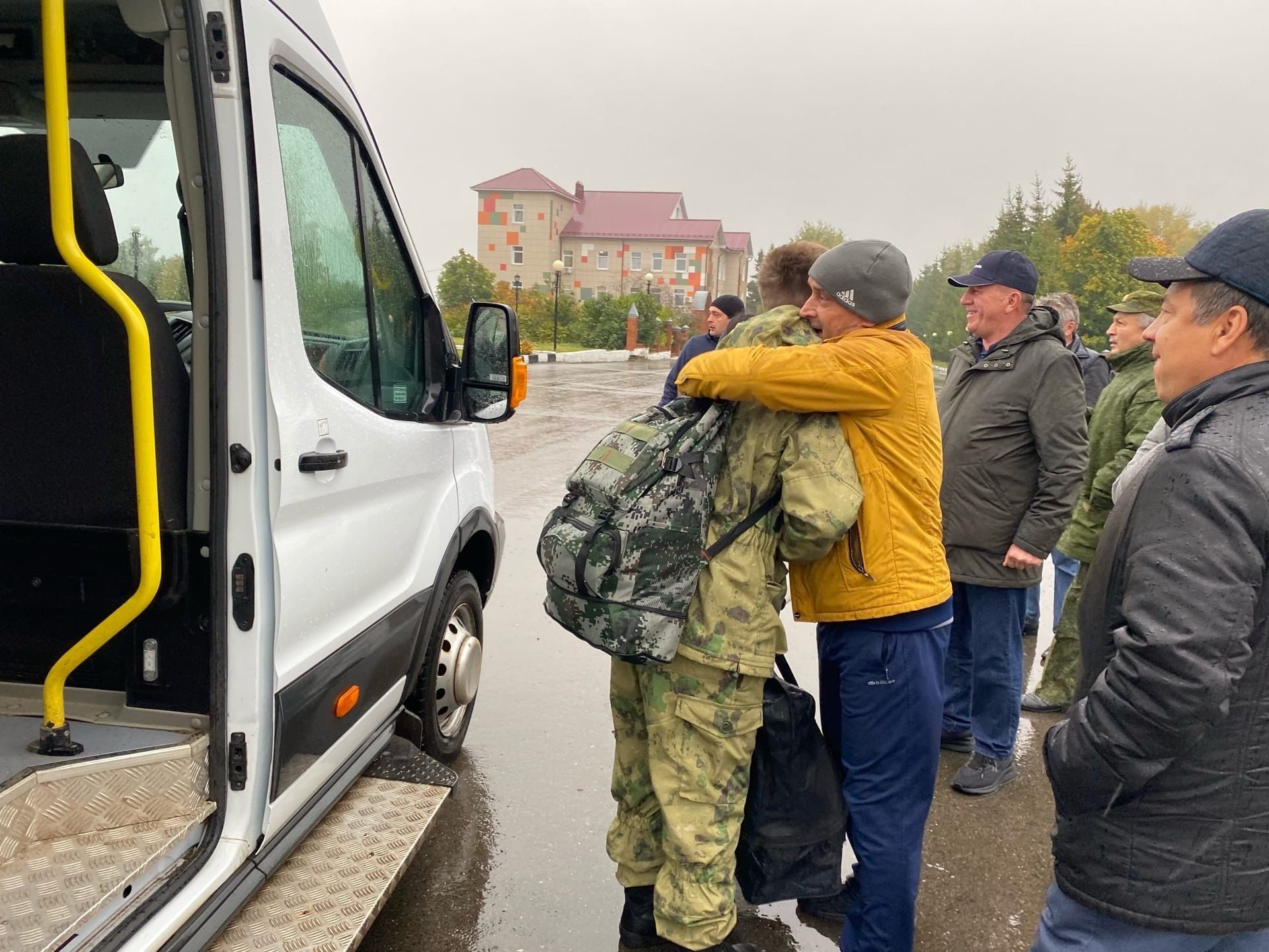 Мобилизованных тетюшан проводили на дополнительную военную подготовку