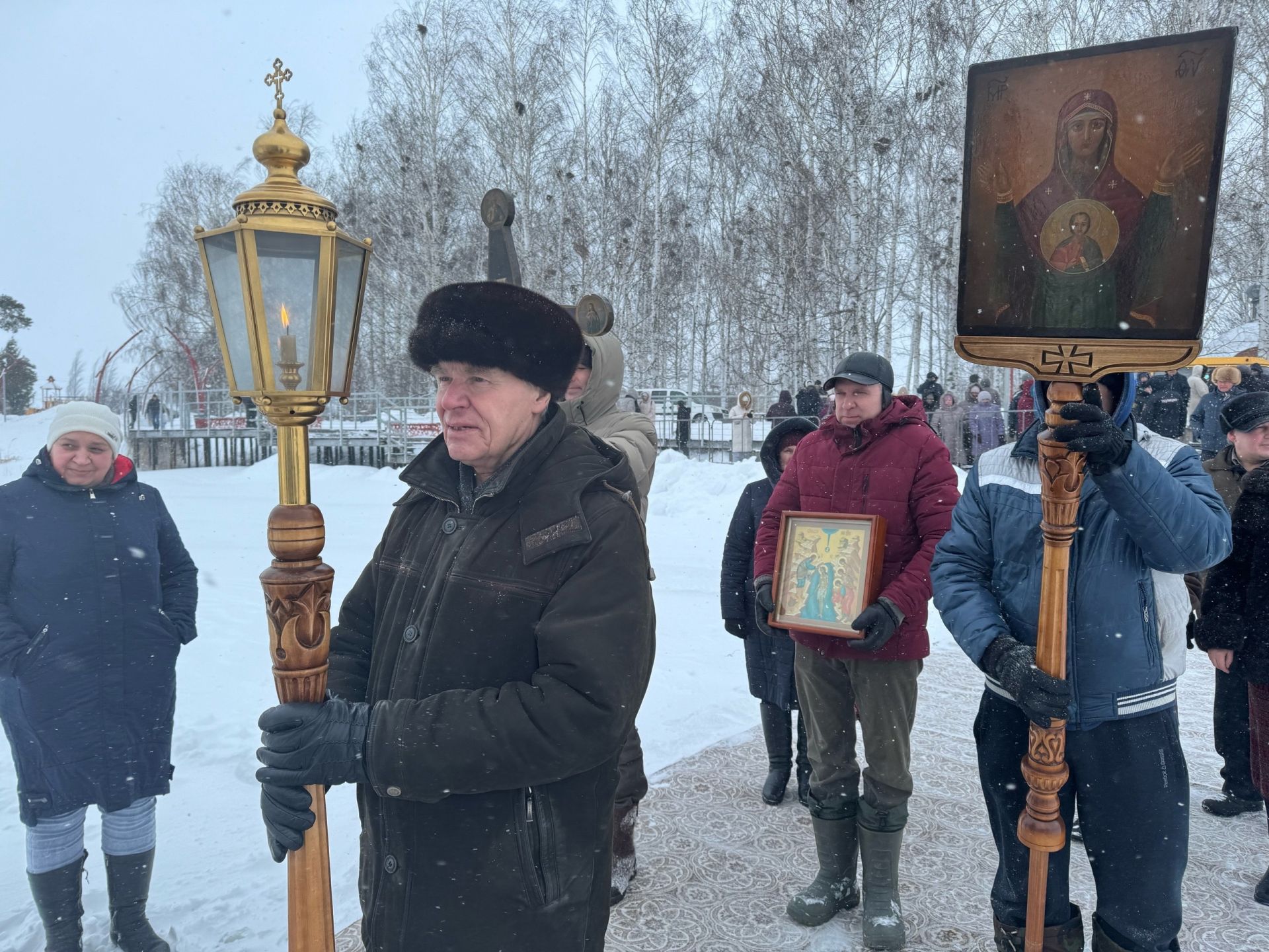 Крещенские купания прошли в Тетюшах на городском пруду