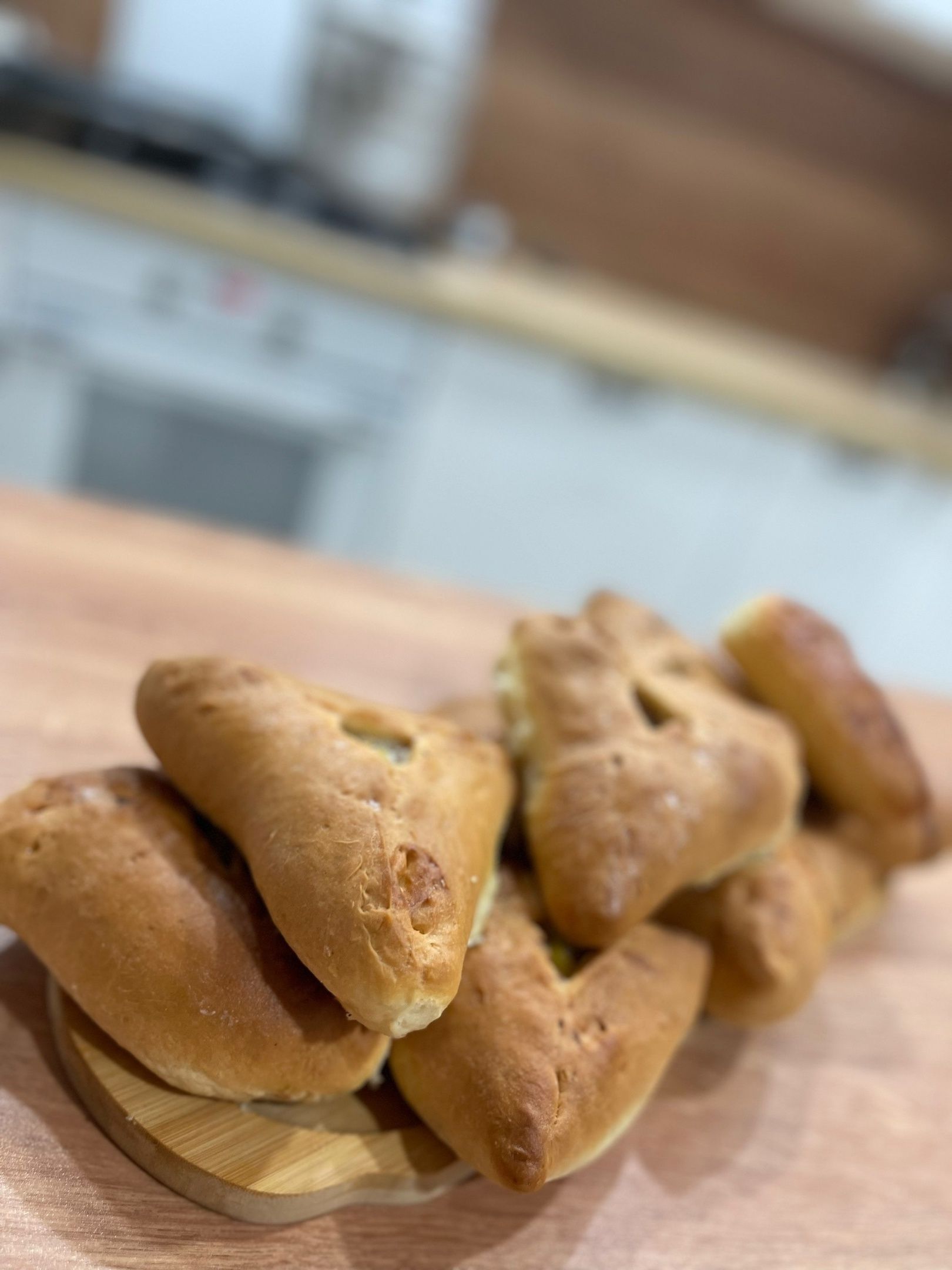 Треугольники с мясом и картошкой