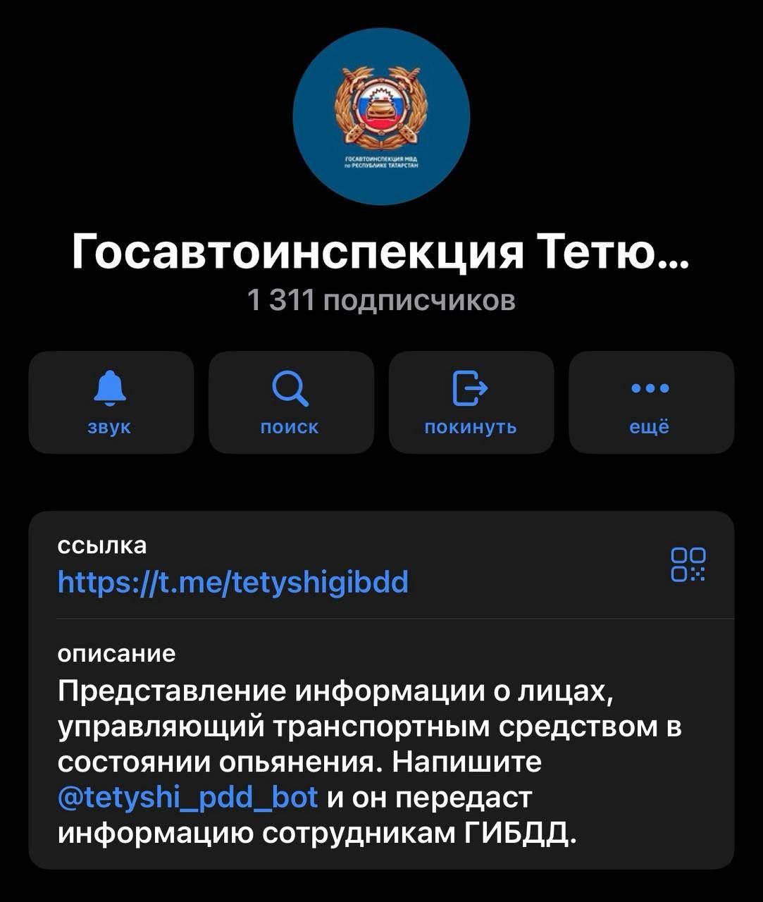 В Тетюшском районе работает бот для сообщений о пьяных водителях