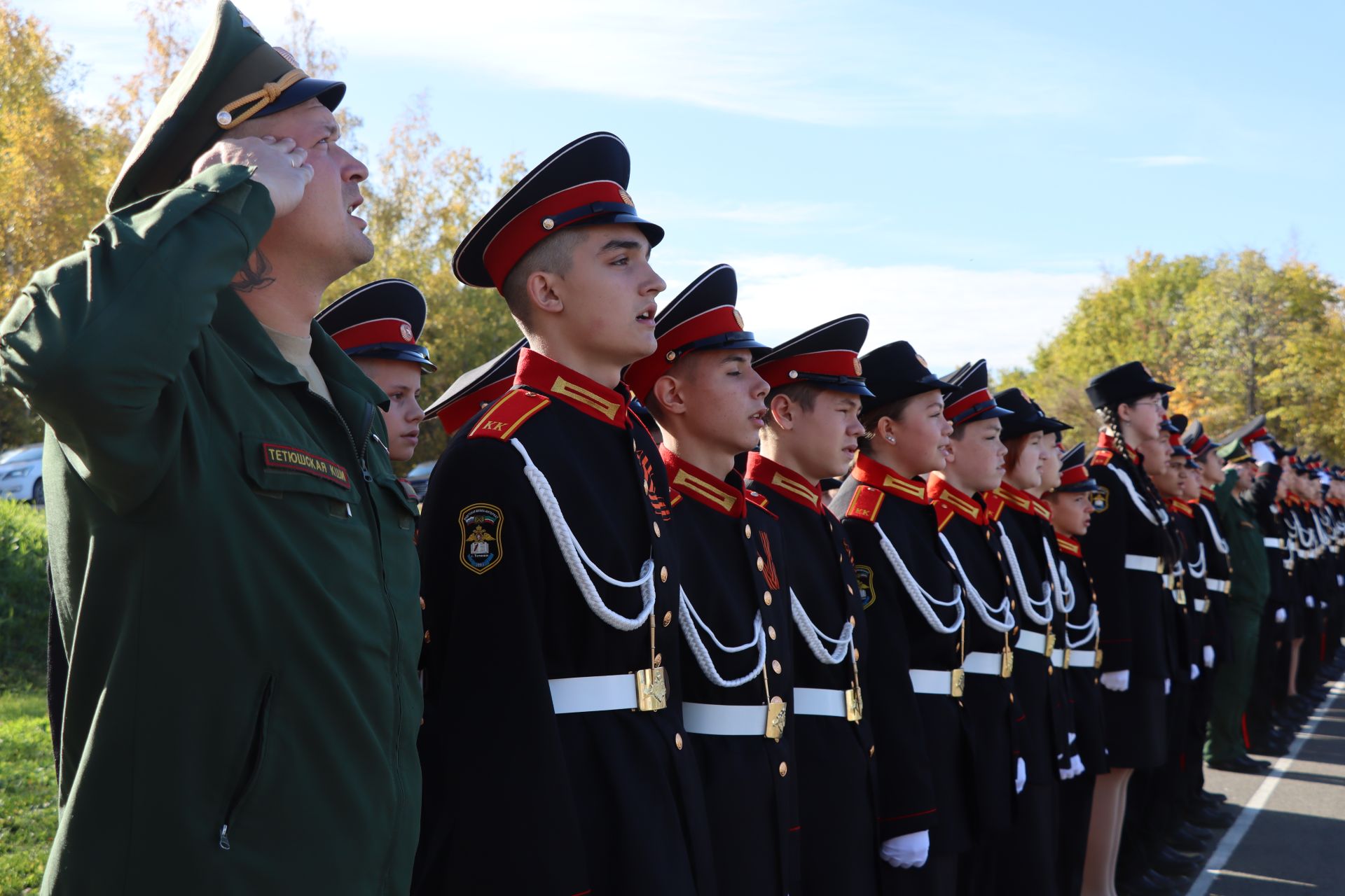 В Тетюшской кадетской школе-интернате посвятили в кадеты 40 воспитанников