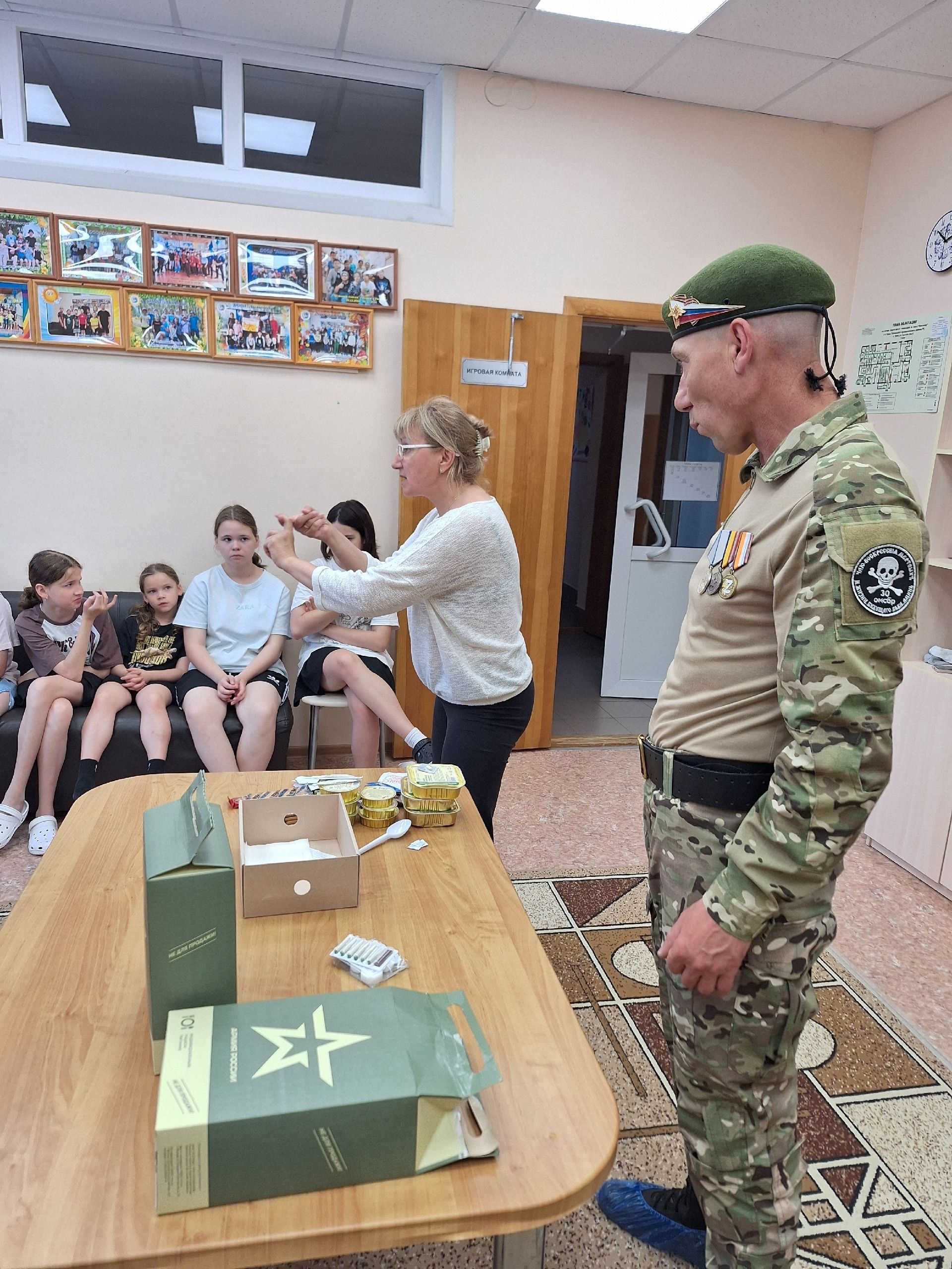 Встреча с участником СВО в лагере «Ласточка» Тетюшского района