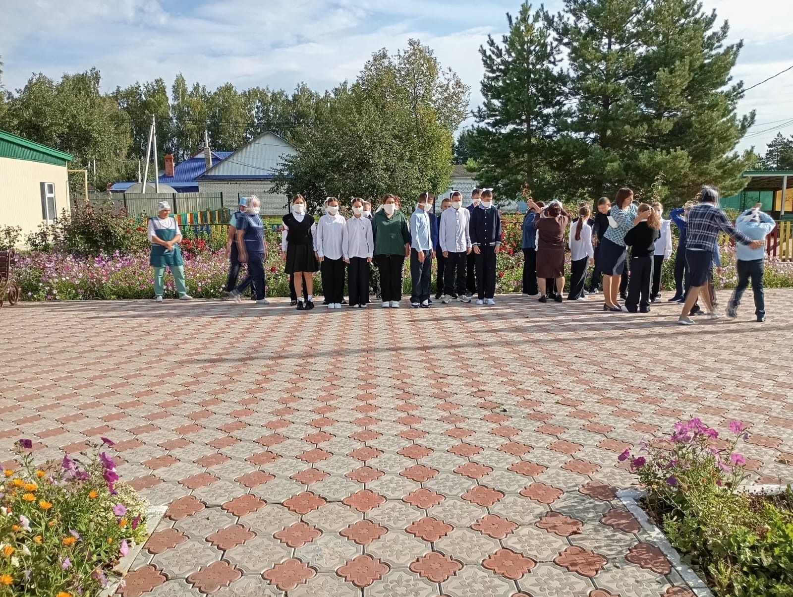 В Бакрчинской школе Тетюшского района провели учебную эвакуацию по пожарной безопасности