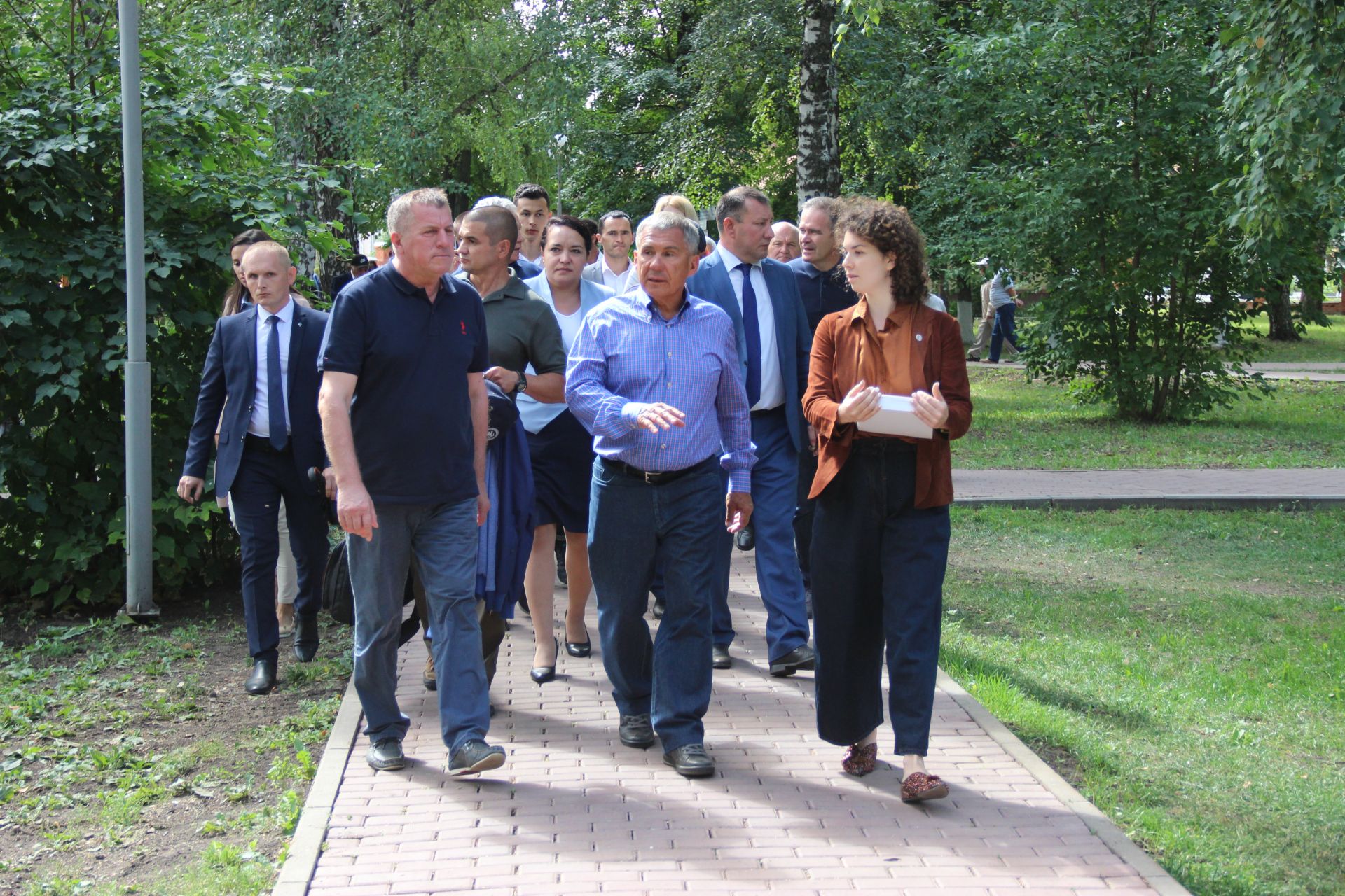 Сегодня  Тетюшский район с рабочим визитом посетил Президент Республики Татарстан Рустам Минниханов