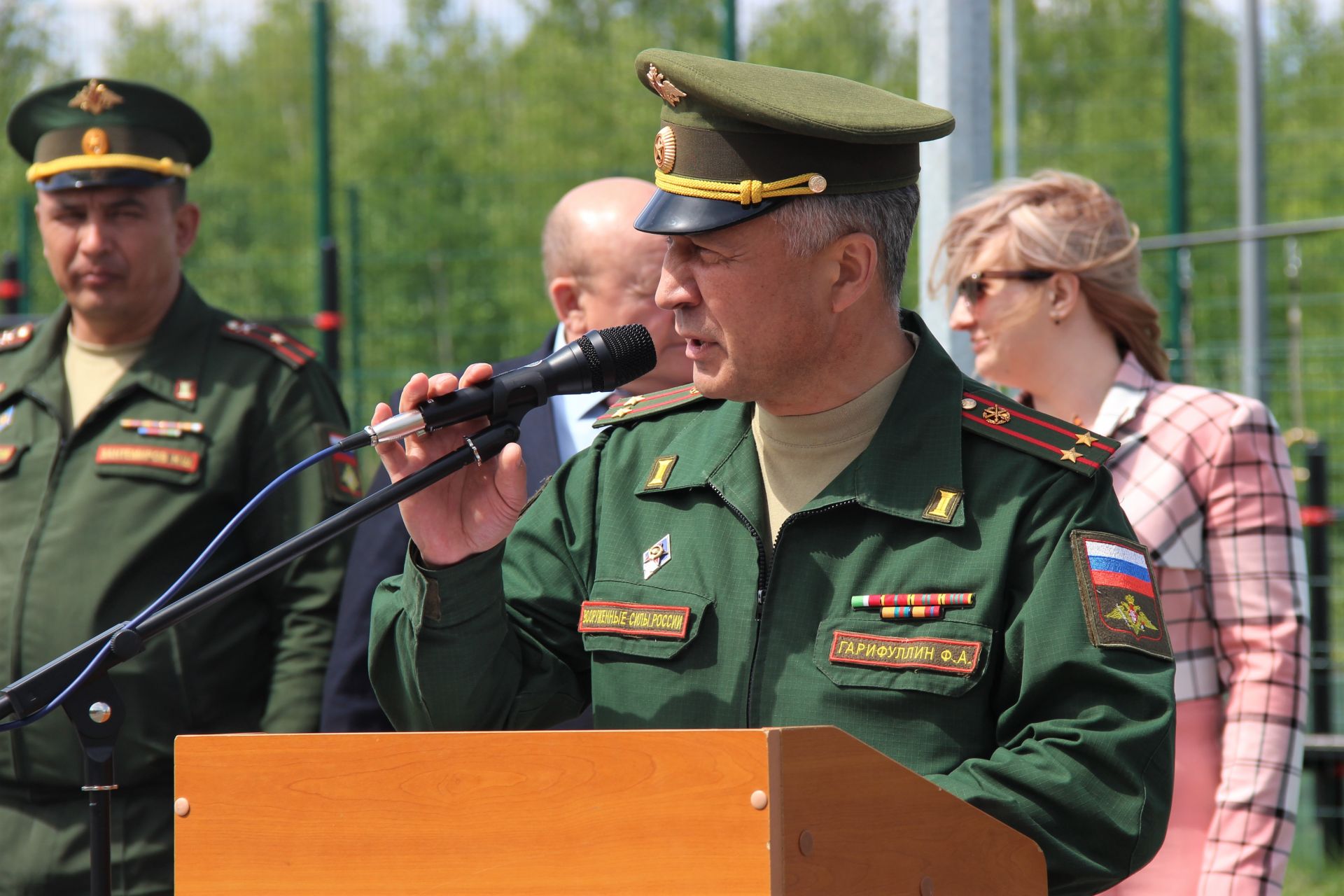 В Тетюшах прошел первый Республиканский смотр-конкурс Знаменных групп и Почетных караулов