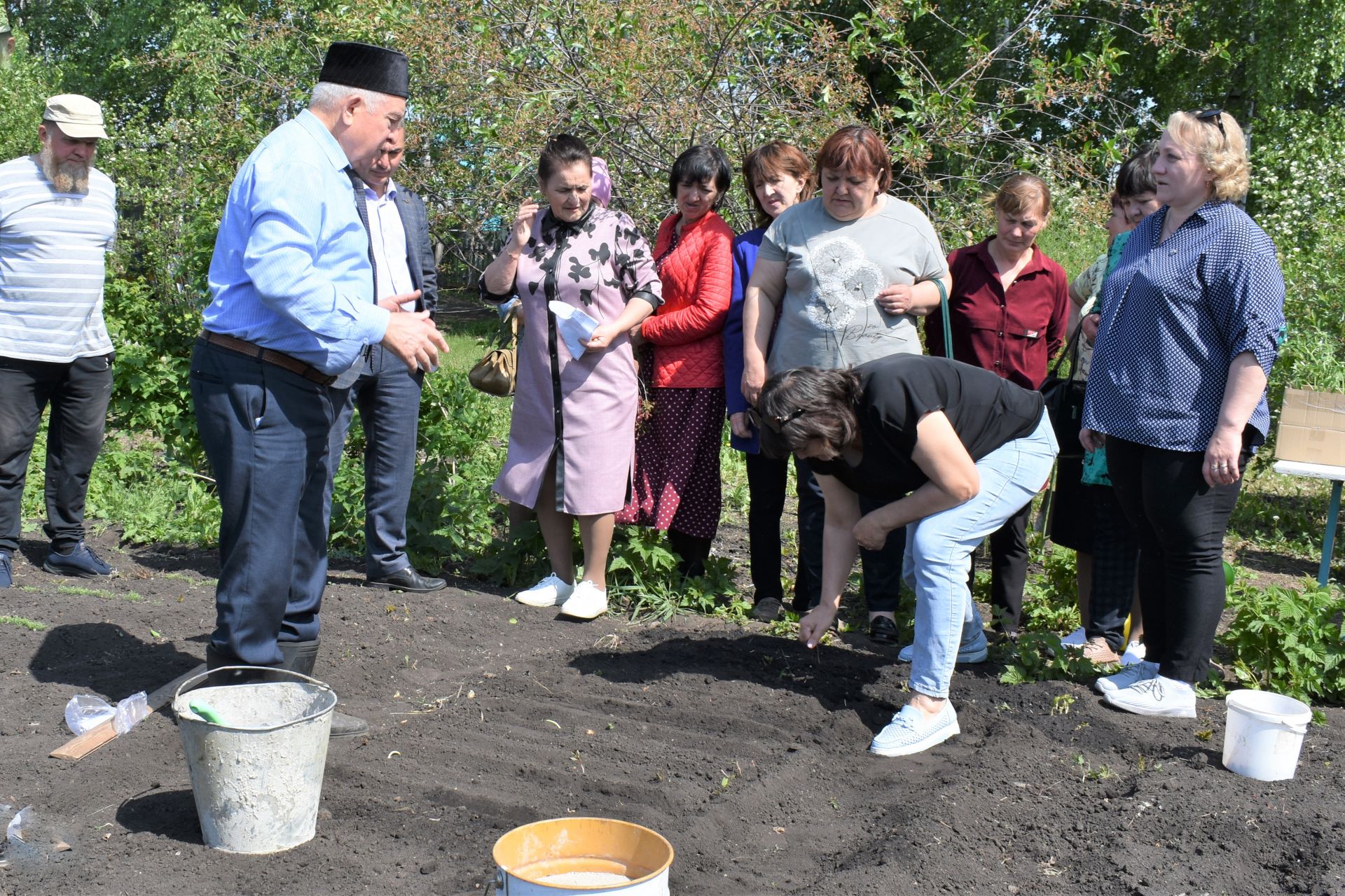В Бакрчах состоялась встреча с заслуженным работником сельского хозяйства Татарстана Харисом Камалеевым