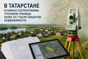 В Татарстане в рамках госпрограммы уточнили границы более 10,7 тысяч объектов недвижимости