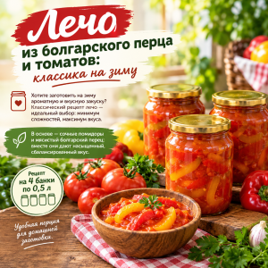 Готовим лечо из болгарского перца и томатов