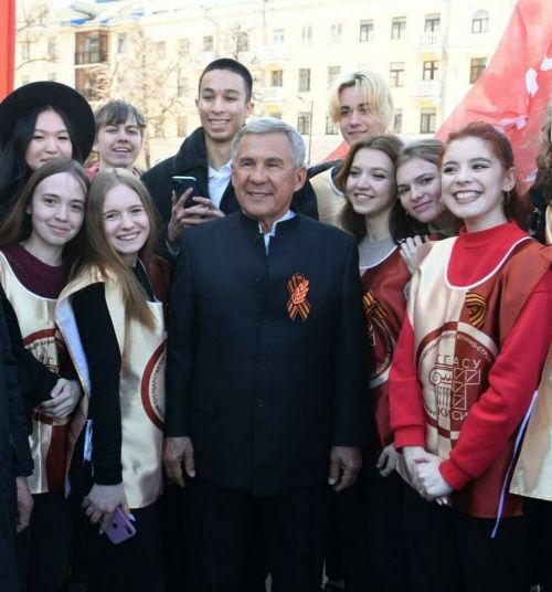 Минниханов: «В России, в том числе Татарстане, стартовала акция «Георгиевская ленточка». Присоединяйтесь»