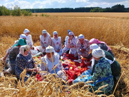 В селе Бакрчи провели старинный обряд жатвы зерновых