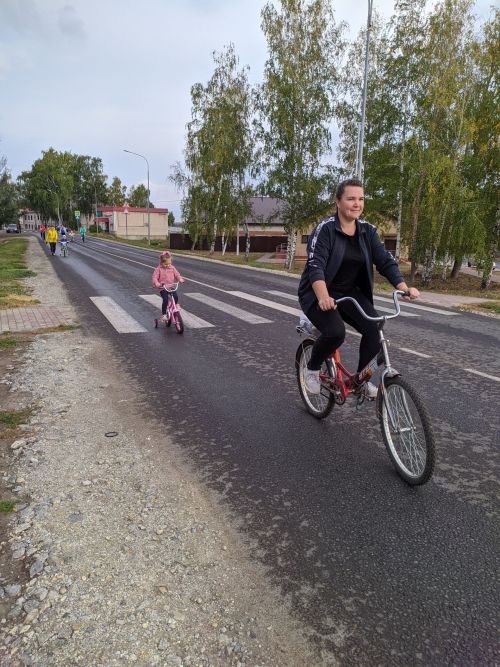 Юные детсадовцы участвовали в велопробеге