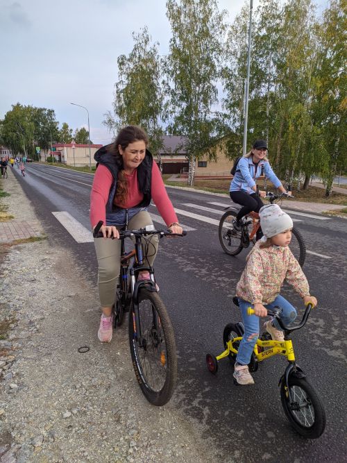 Юные детсадовцы участвовали в велопробеге