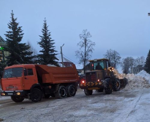 В Тетюшах ограничат движение транспорта в связи с вывозом снега