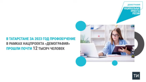 Около 12 тысяч татарстанцев за 2023 год прошли обучение по нацпроекту «Демография»