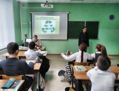 Тетюшским школьникам рассказали о раздельном сборе отходов
