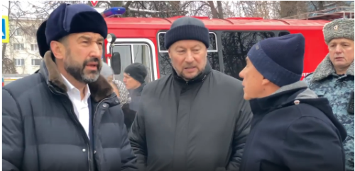 Минниханов прибыл к дому, атакованную дроном