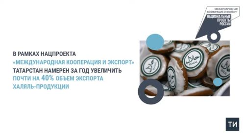 Татарстан может за год увеличить почти на 40% объем экспорта халяль-продукции