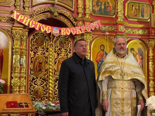В Тетюшах, в Троицком соборе, состоялось Пасхальное богослужение