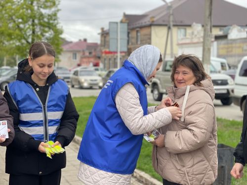 В Тетюшах была проведена патриотическая акция «Ленточка Победы»