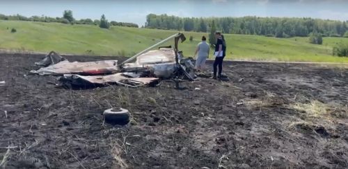 В соседнем с Тетюшами районе упал легкомоторный самолет и вспыхнул