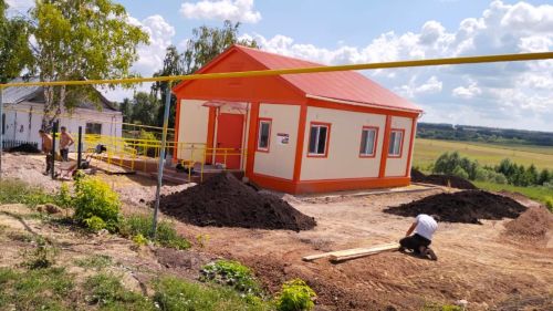 В селе Большая Турма Тетюшского района близится к завершению строительство ФАПа