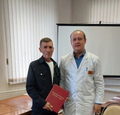 Отмечены заслуги заведующего Иоковским фельдшерско-акушерский пунктом