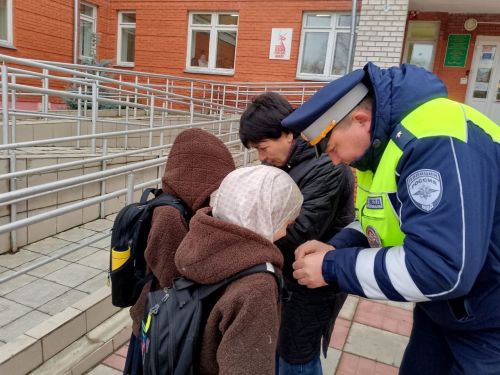 Профилактический рейд по безопасности дорожного движения в Тетюшской татарской школе
