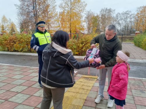 Профилактический рейд по безопасности дорожного движения в Тетюшской татарской школе