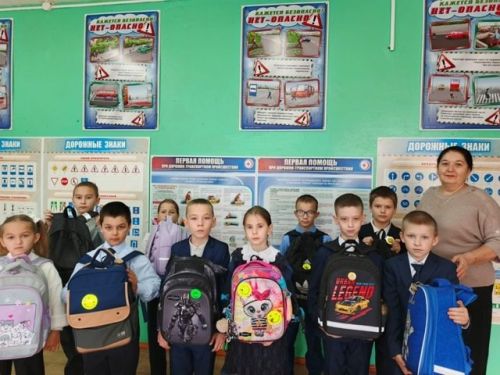 Проверка наличия световозвращающих элементов в Кильдюшевской школе
