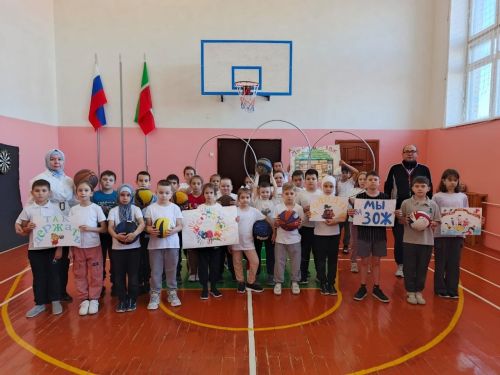 «Весёлые старты» в Тетюшской школе: заряд бодрости и позитива для школьников