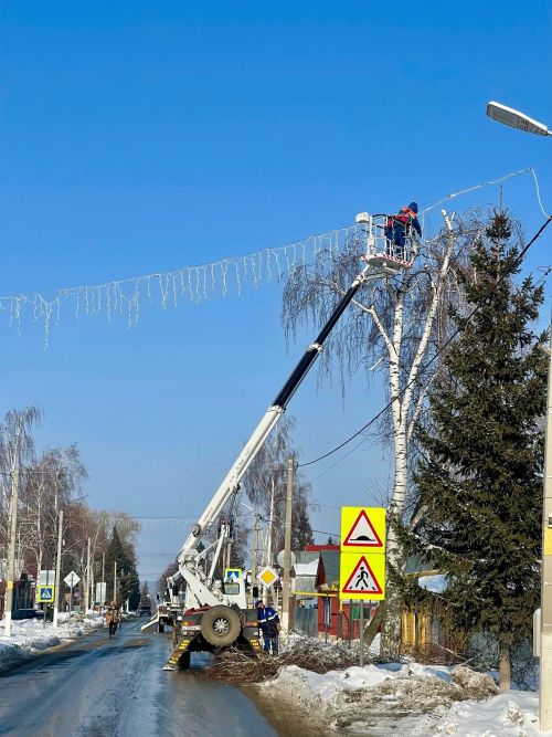 В Тетюшах проводится спил старовозрастных деревьев