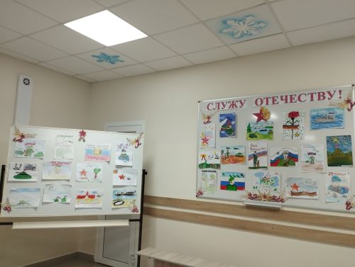 Тетюшские школьники приняли участие в конкурсе рисунков «Служу Отечеству!»
