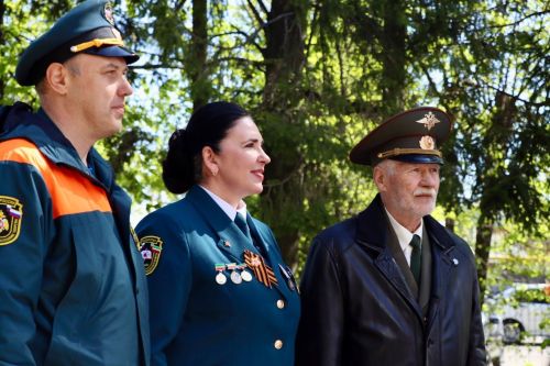 Знамя Победы передано в День пожарной охраны в Тетюшах