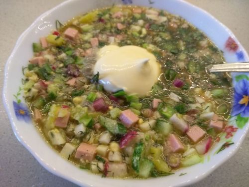 Рецепт классической окрошки