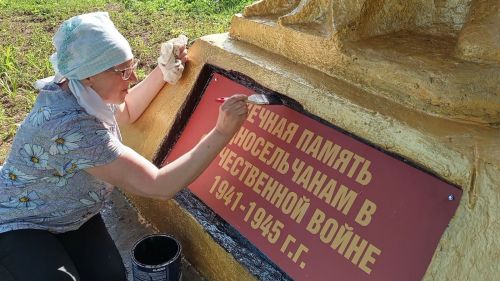 Провели акцию «Чистый обелиск» в Тетюшском районе