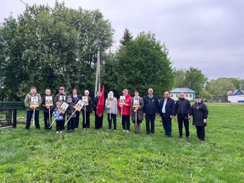 Митинг в Утямишево к 80-летию Победы с возложением венка